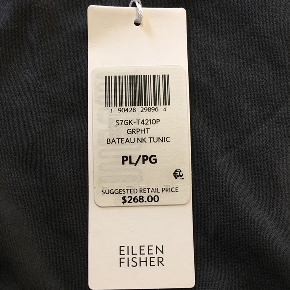 SOLD Layered Tunic Asymmetric L Eileen Fisher - Picture 7 of 8